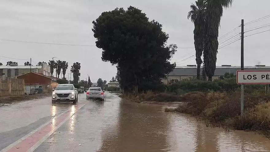 Así estaban los principales accesos a Los Montesinos tras la última tormenta de mayo