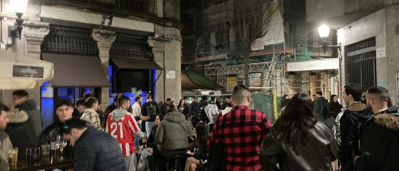 El entorno de la plaza Monte de Piedad, después de la pelea.