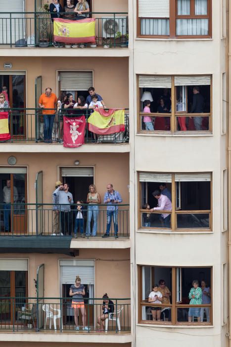 Primera mascletá de las Hogueras del 90 aniversario.