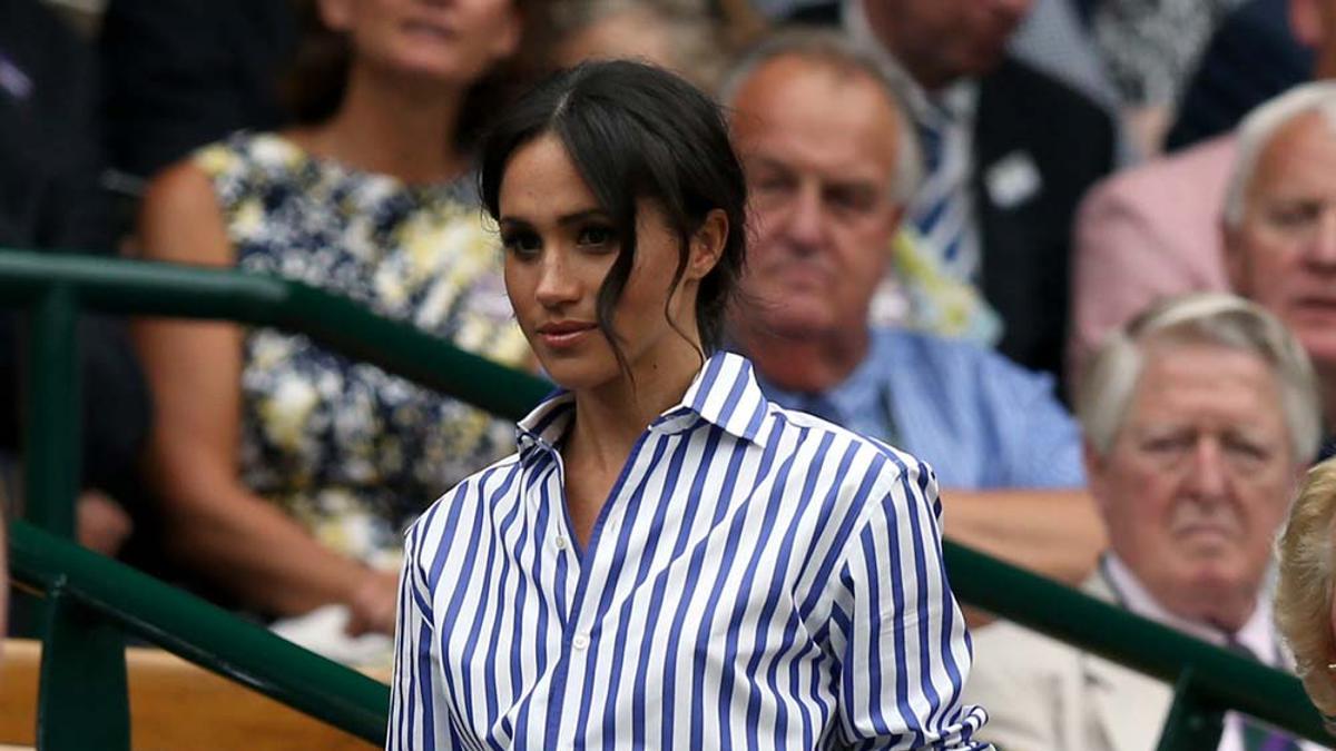 Meghan Markle, con sombrero en la final femenina de Wimbledon