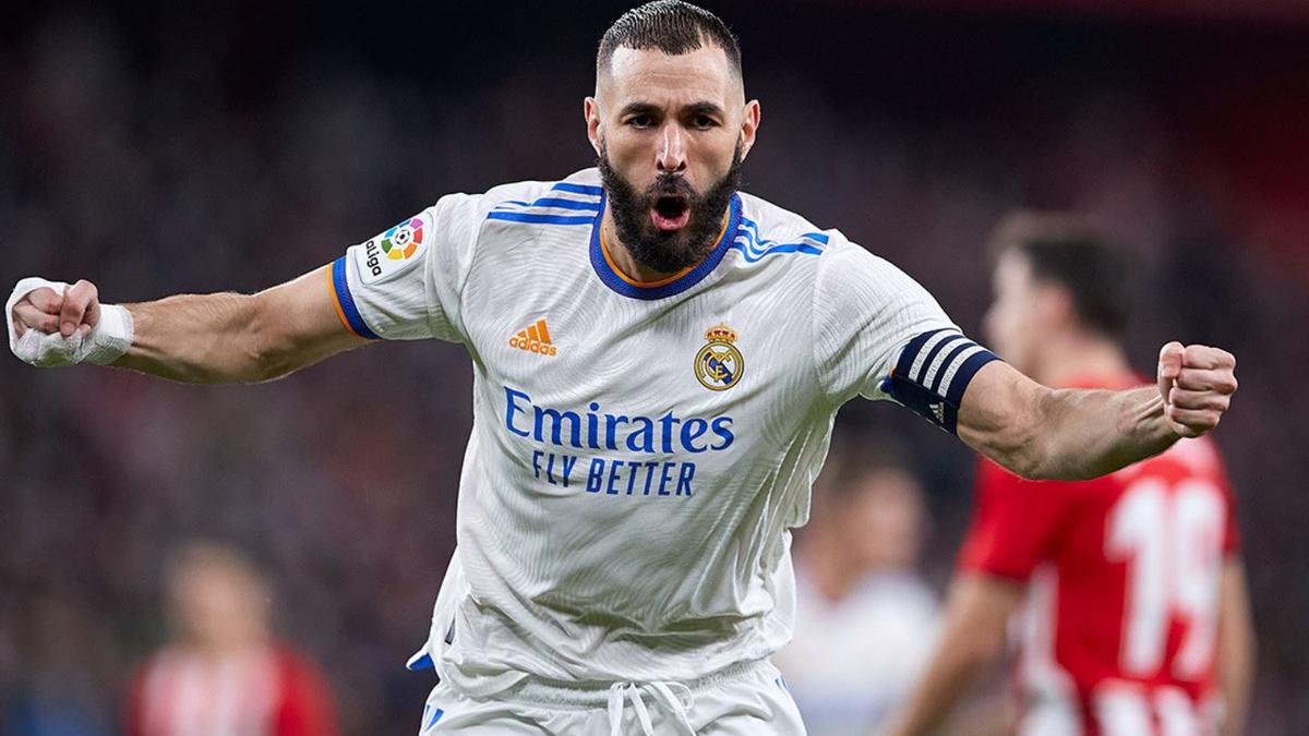 Benzema ayer ante el Athletic.