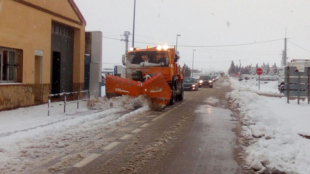 La nieve cubre Vilafranca.