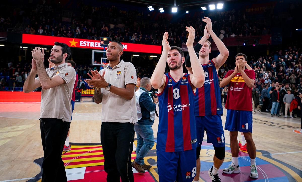 El apoyo del Palau ha sido clave para esta racha de victorias que acumula el Barça en 2024
