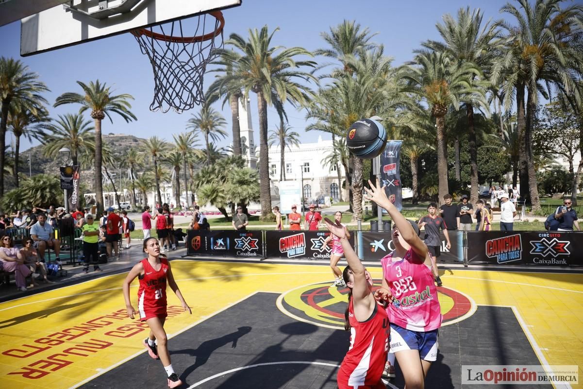 El Circuito 3x3 CaixaBank de baloncesto en Cartagena, en imágenes