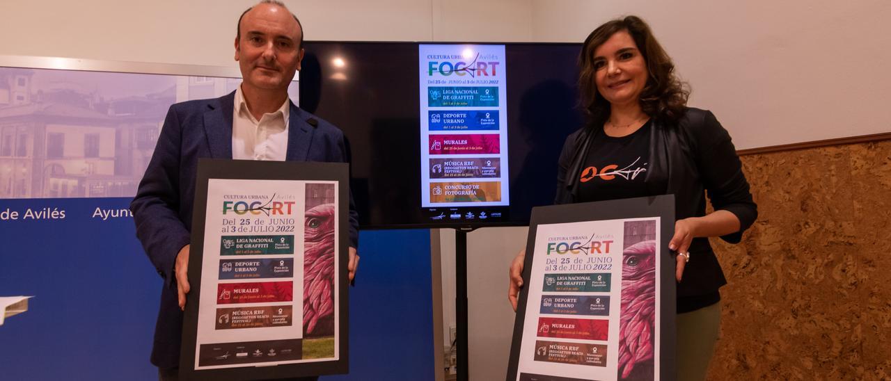 Yolanda Alonso y Pablo León, en la presentación de las actividades del Focart.