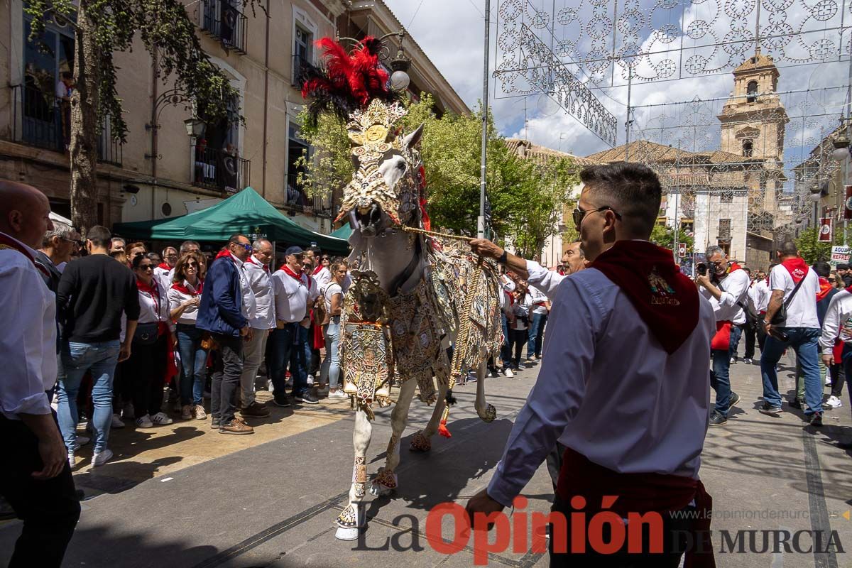 Recorrido Caballos del Vino día dos de mayo en Caravaca