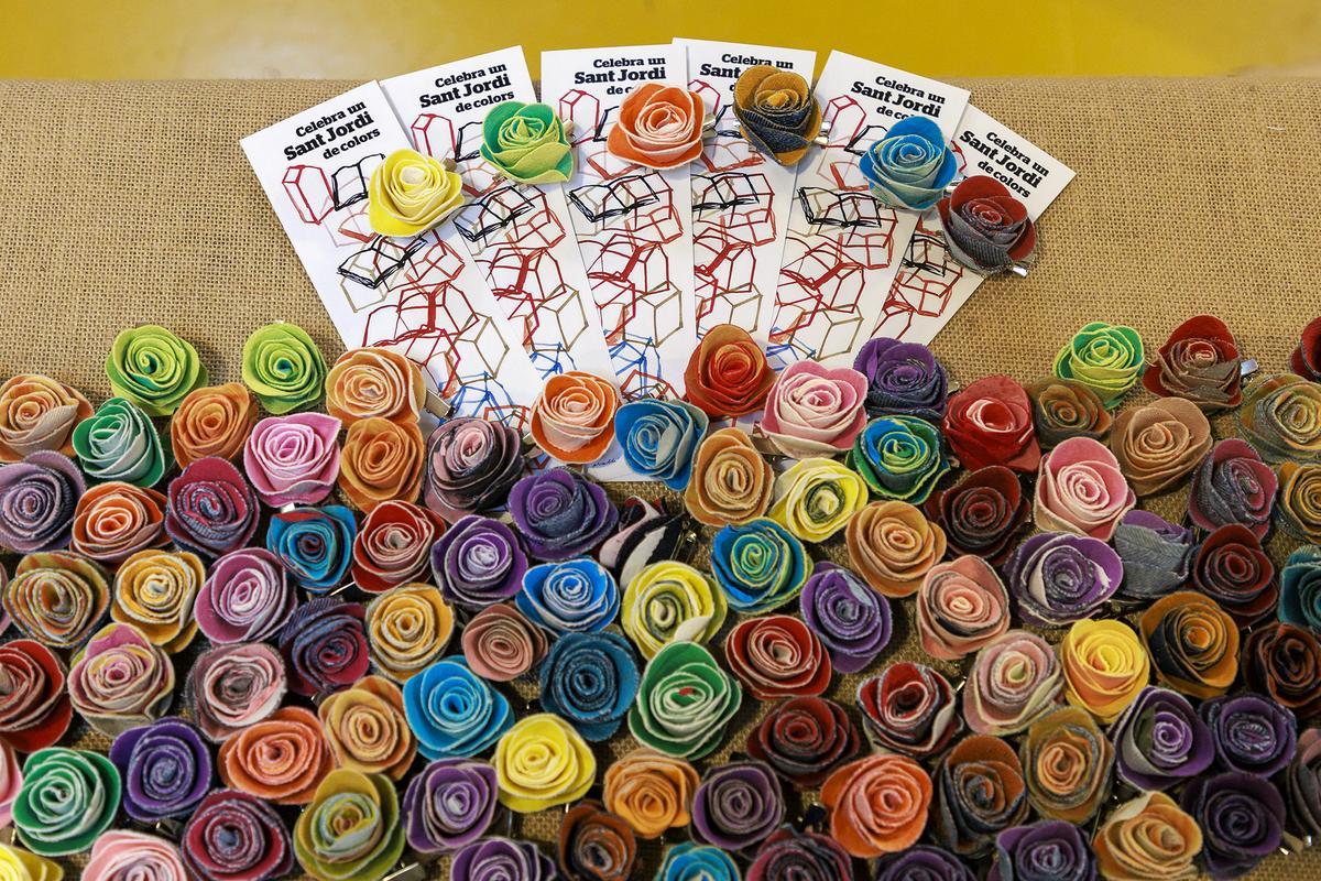 Las rosas que venderá Arrels por Sant Jordi, con el diseño de Peter