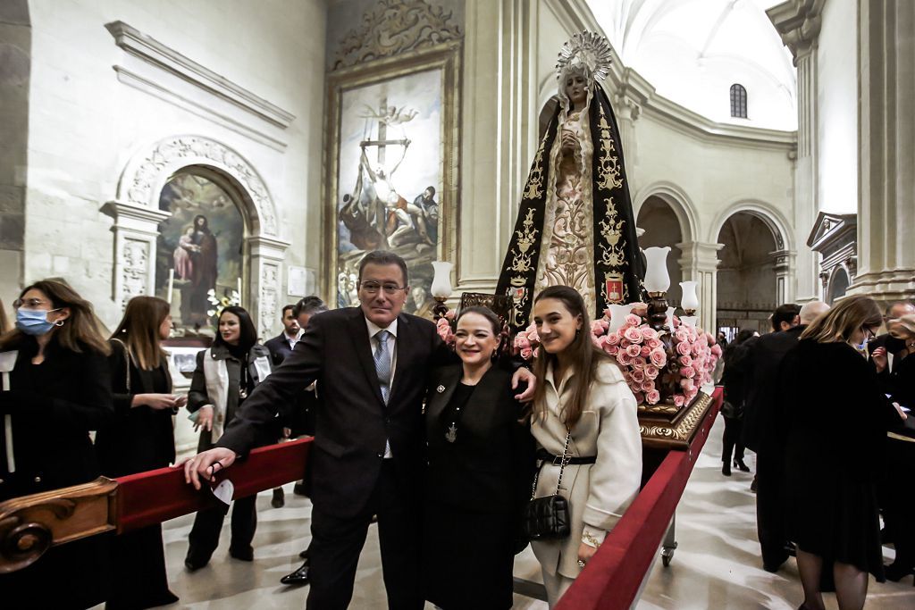 Semana Santa de Lorca 2022: Virgen de la Soledad del Paso Negro, iglesia y procesión