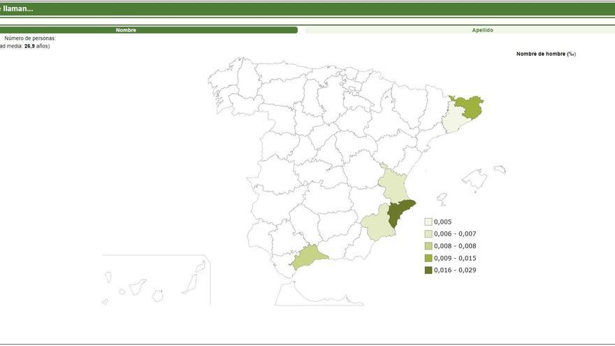 Alicante, donde más hombres se llaman Semen