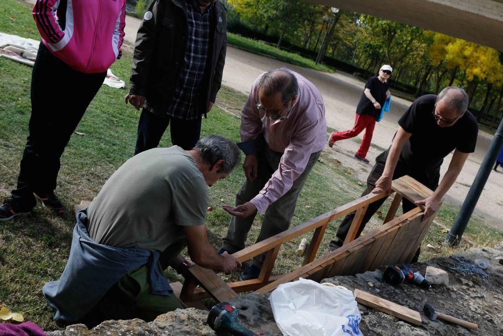 Curso medioambiente y construcción hotel de abejas