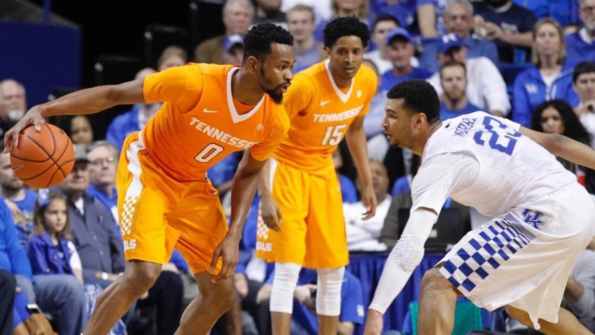Kevin Punter, en un partido con los Tennessee Volunteers