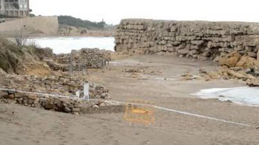 Les restes arqueològiques han quedat al descobert.