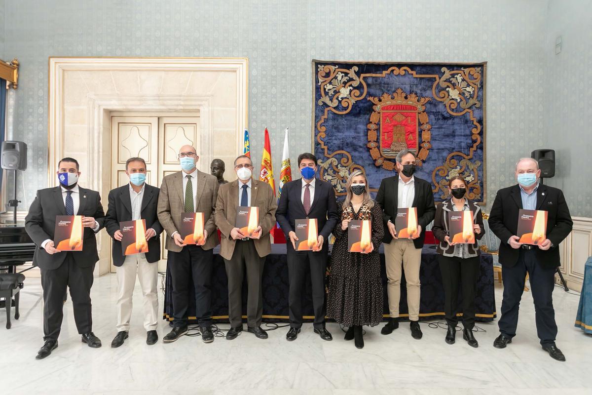 Un momento de la presentación de la Revista Oficial, esta mañana
