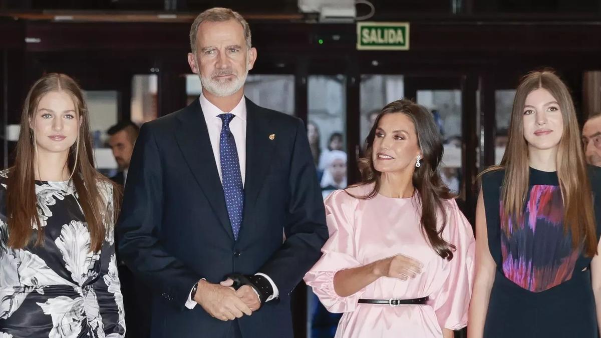 La Familia Real en el Concierto previo a los Premios Princesa de Asturias 2023.