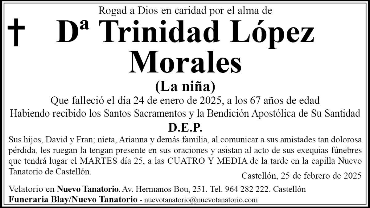 Dª Trinidad López Morales