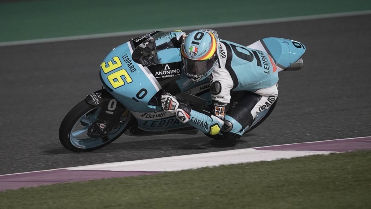 El piloto mallorquín Joan Mir, en el circuito de Losail.