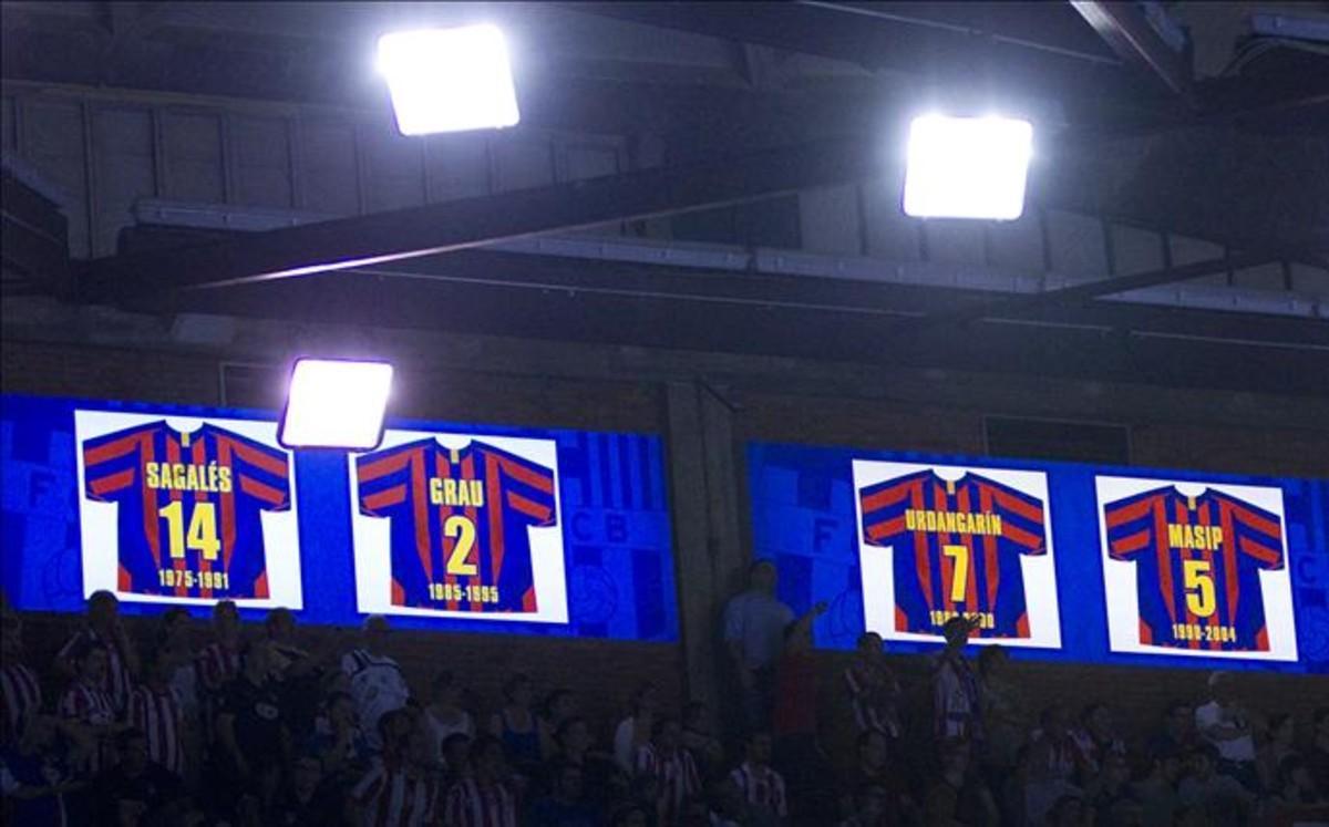 Las camisetas históricas del Palau, entre ellas el 7 de Urdangarin