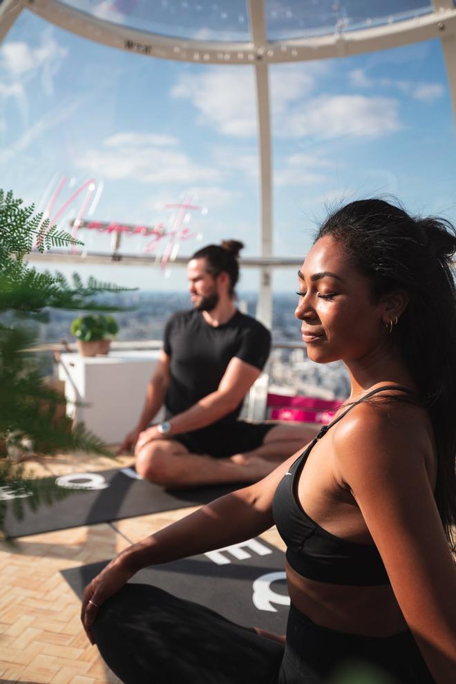 Yoga en el London Eye