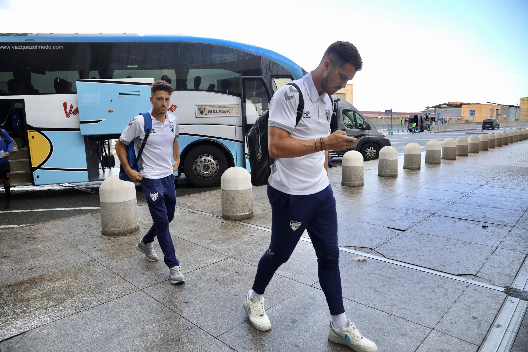 La plantilla del Málaga CF parte hasta Vitoria