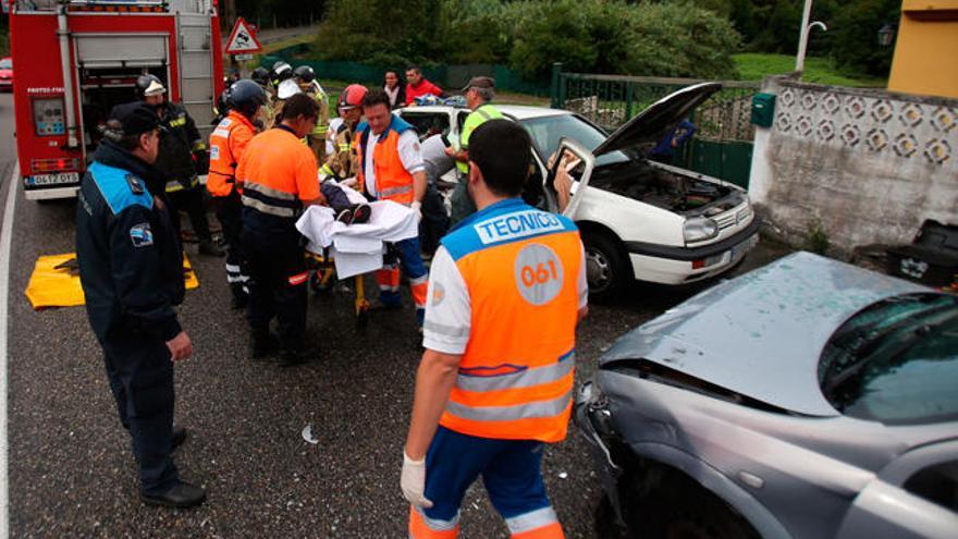 El accidente tuvo lugar en la carretera de Camposancos // NICK