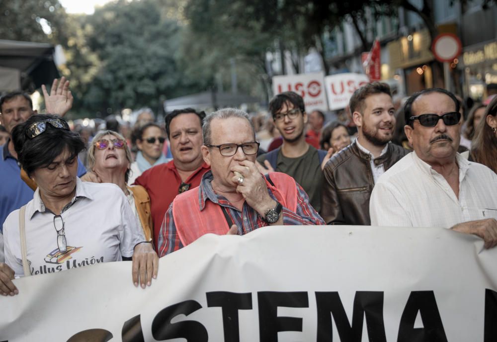 Marcha en Palma en defensa de las pensiones