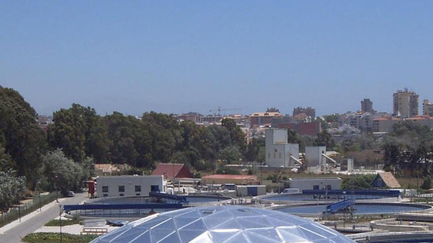Imagen de archivo de una depuradora de Mijas.