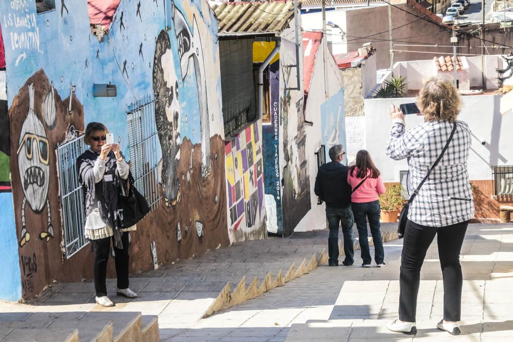 La cita se completó con una jornada gastronómica tras finalizar el recorrido por el museo al aire libre