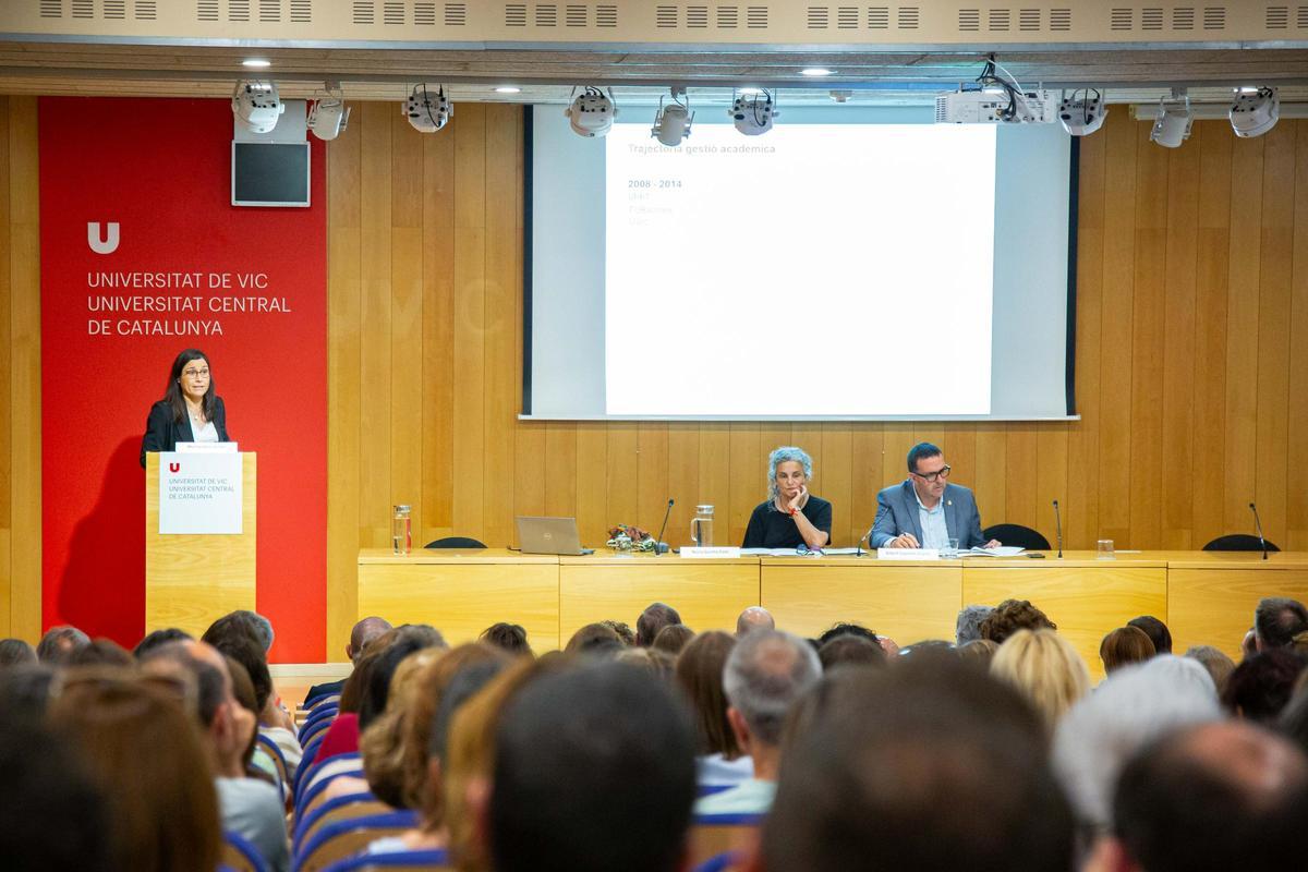Marta Otero durant la seva intervenció