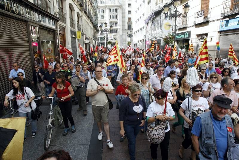 Fotogalería:  Manifestación en favor de los trabajadores de limpieza