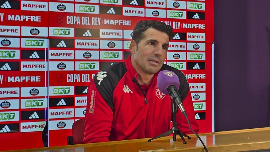 Pere Martí, entrenador del Guadalajara, en la rueda de prensa previa al partido contra el Barça