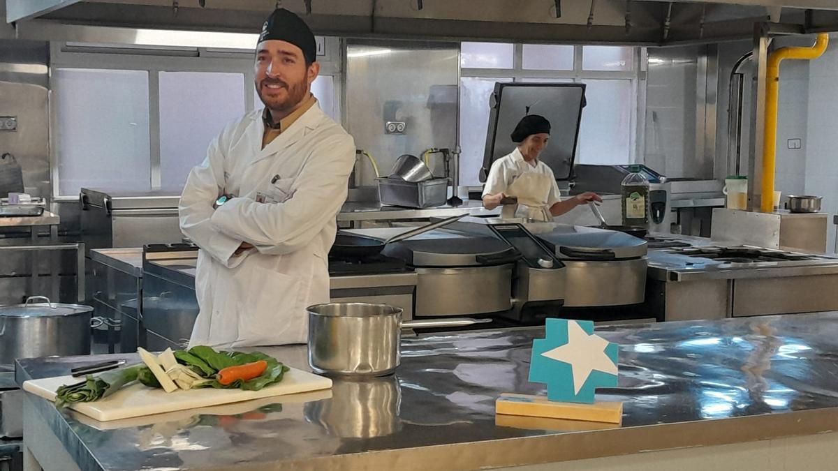 David Esteban, jefe de cocina del madrileño Hospital La Princesa