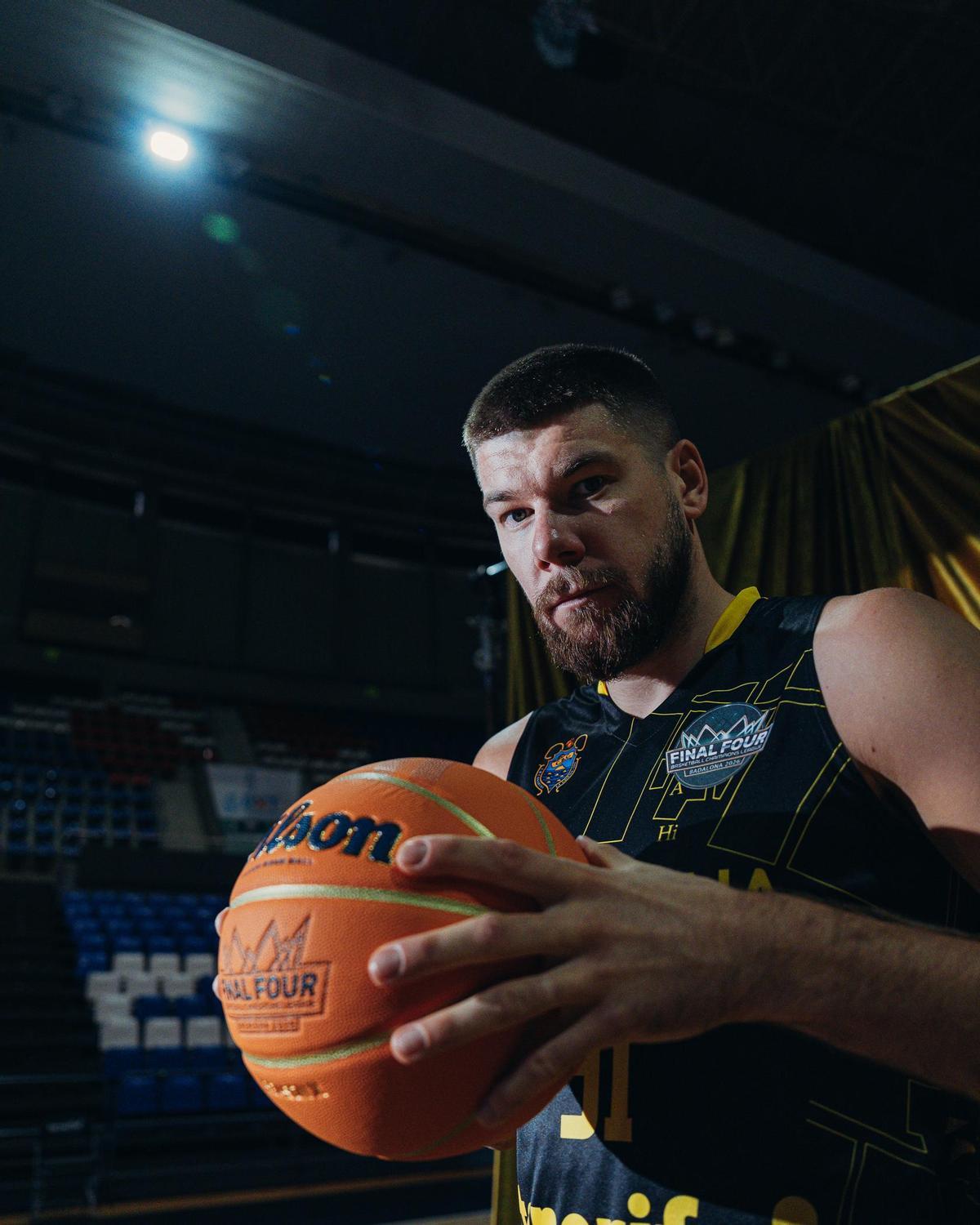 Rokas Giedraitis, en la sesión de fotos de la Final Four.