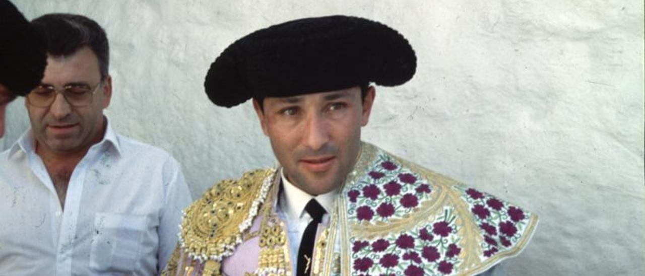 César Rincón, en la plaza de toros de Pontevedra en 1992.
