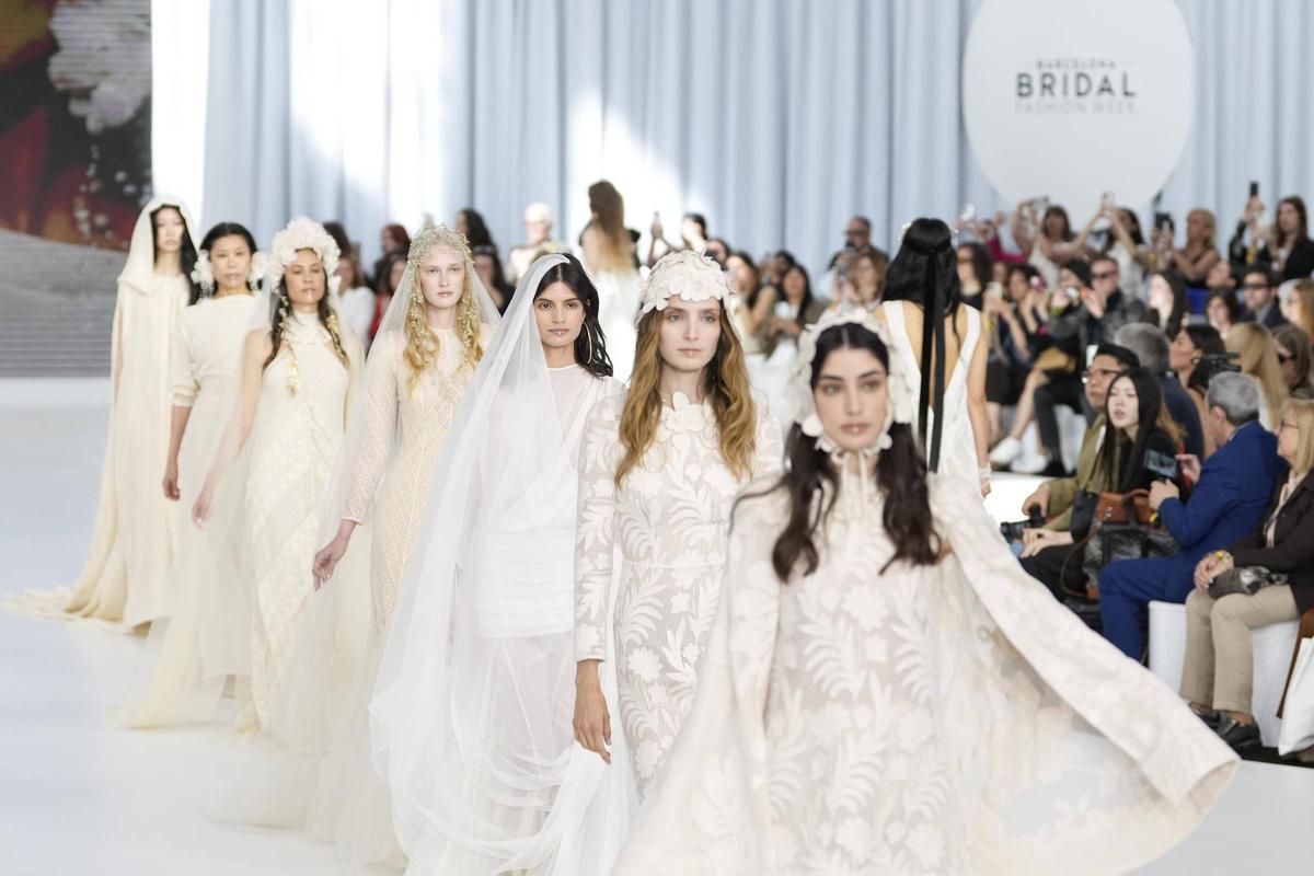 Desfile de la diseñadora Immaclé en la Barcelona Bridal Fashion Week