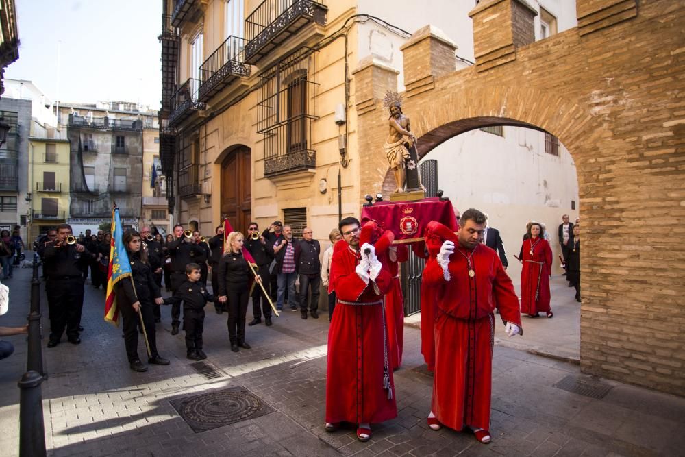 Procesion de Jesús en la Columna en Ciutat Vella