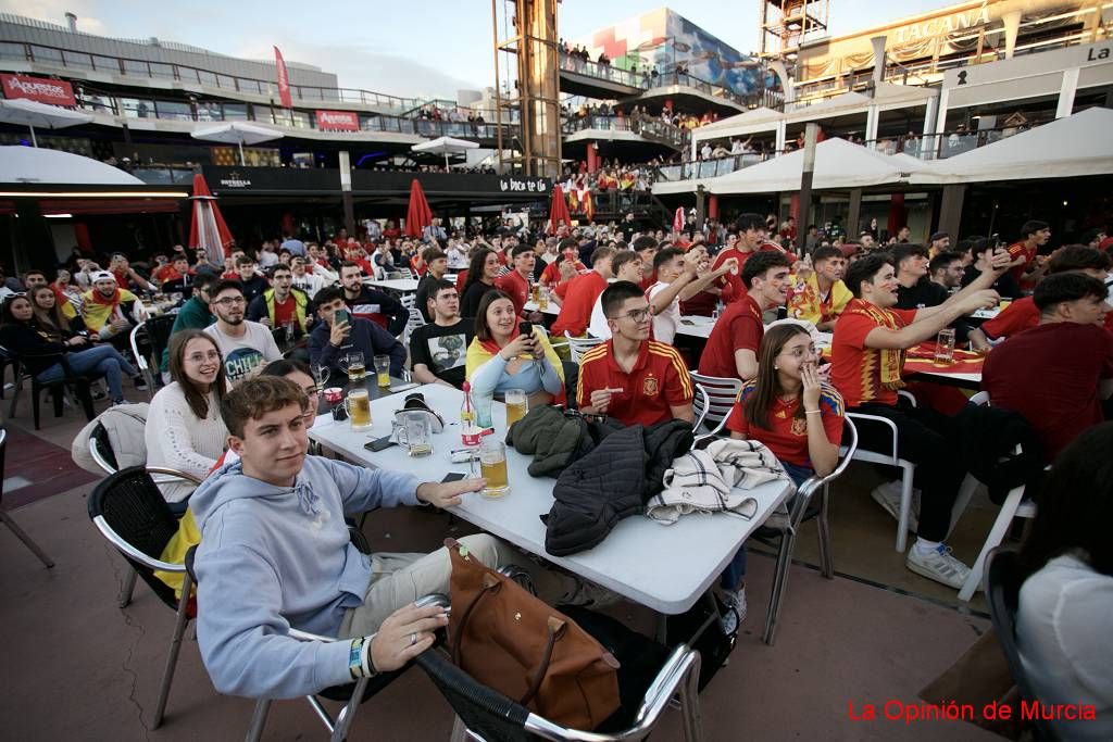 Así se ha vivido el España-Costa Rica en Murcia