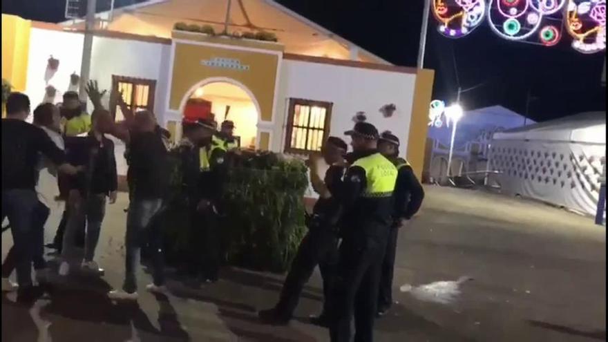 Cinco detenidos tras una pelea en la Feria de San Pedro