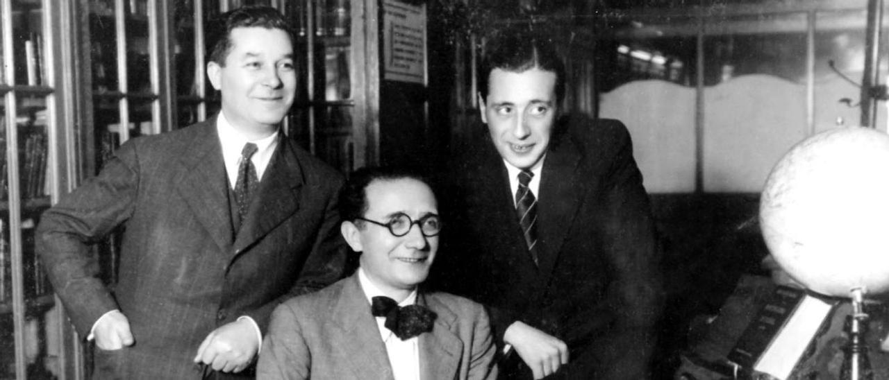 X. Canabal, Castelao e M. Meilán (Montevideo, 1940).