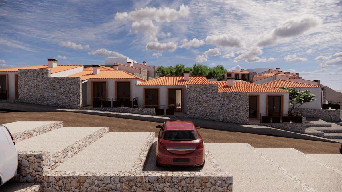 Imagen del proyecto de las 17 viviendas de El Curato, en Tejeda.