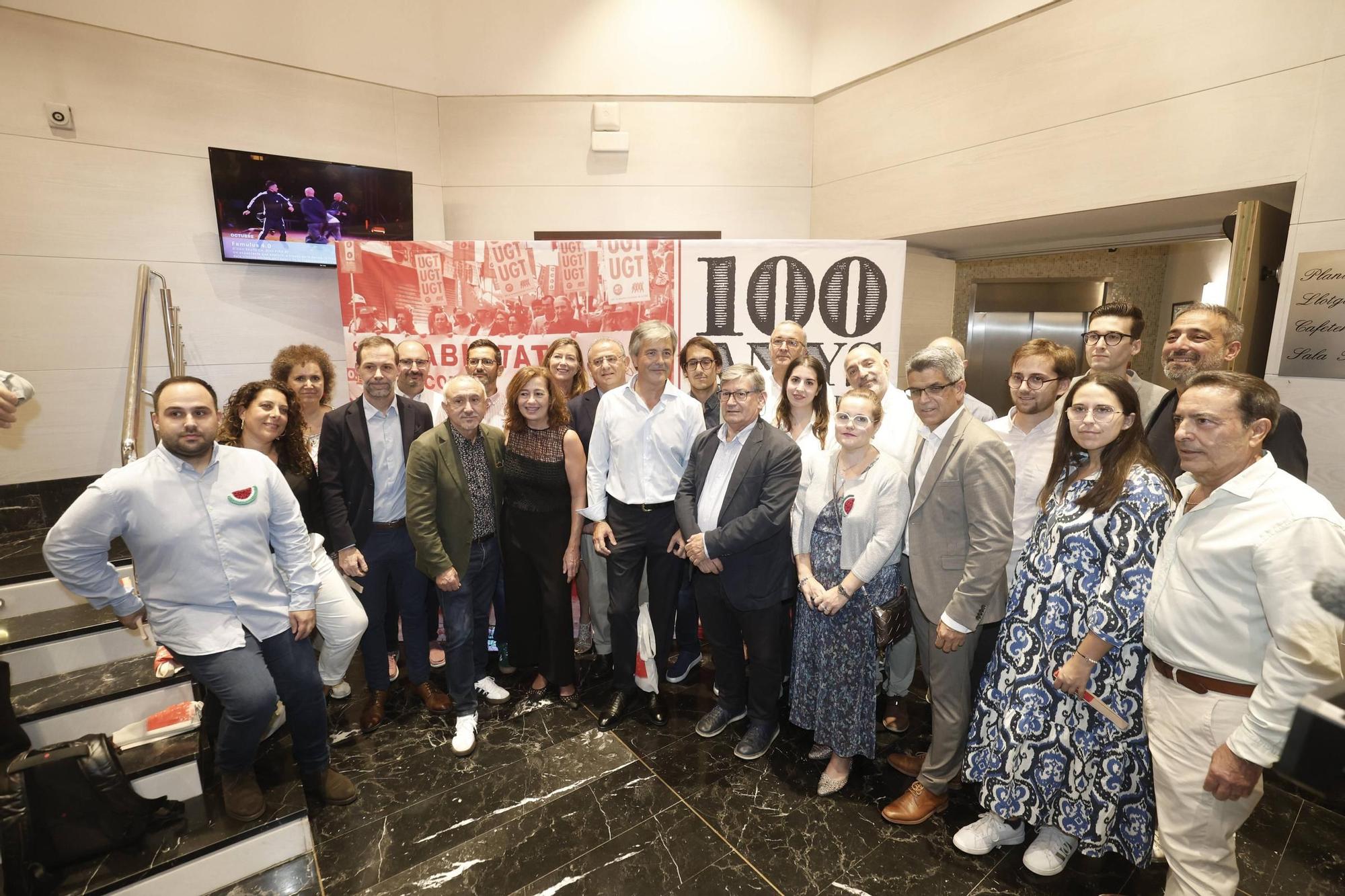 FOTOS | Cien años de historia y lucha obrera en Baleares de la mano de UGT