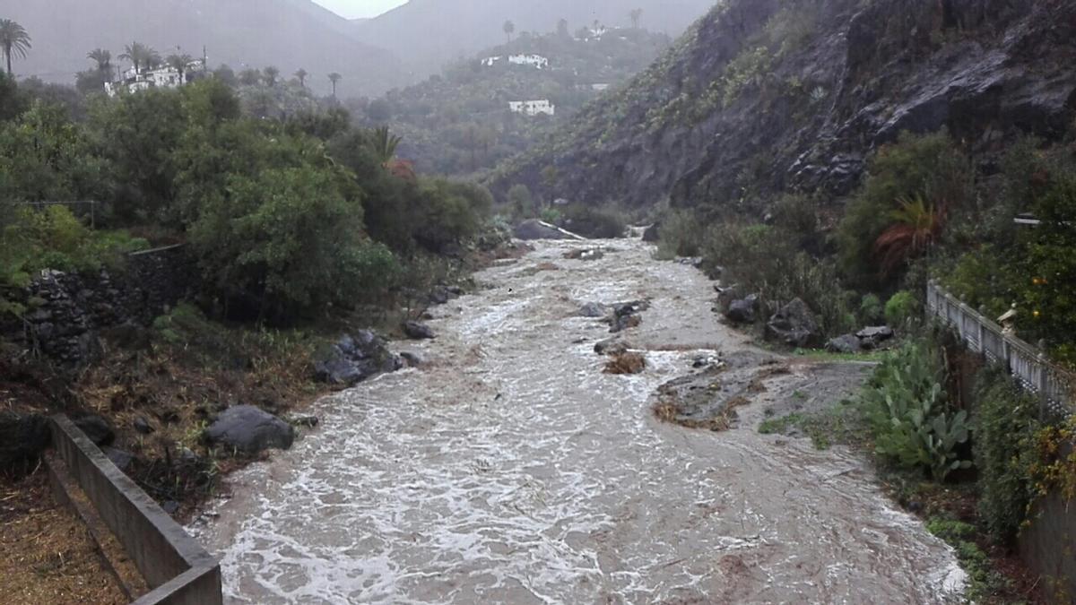 La borrasca 'Filomena' en la zona de la presa de La Sorrueda