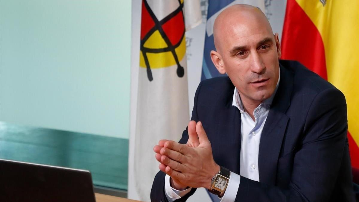 Luis Rubiales, el presidente de la federación española de fútbol.