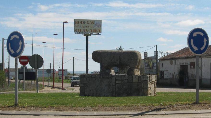 El toro vetón, en su ubicación actual.