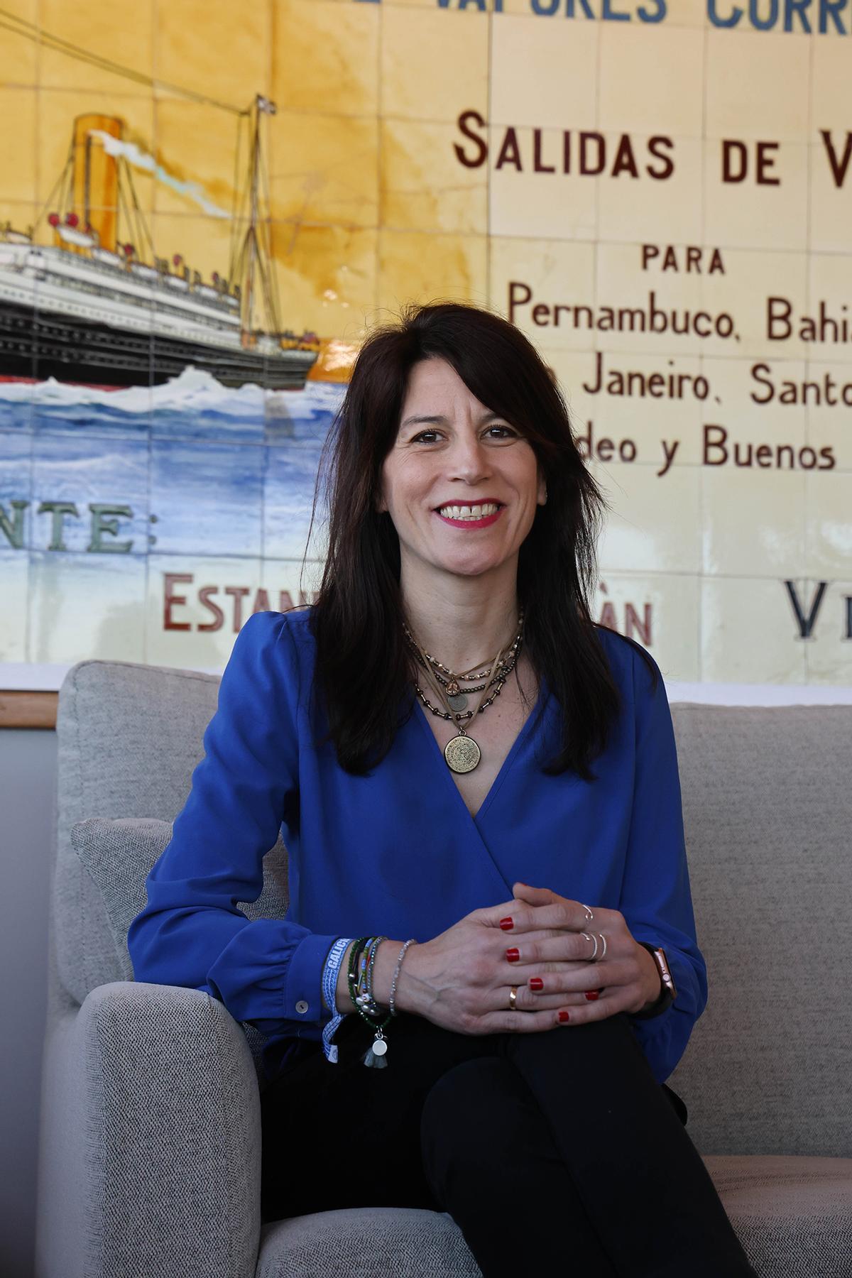 A conselleira de Vivenda, María Martínez Allegue, na sede de FARO