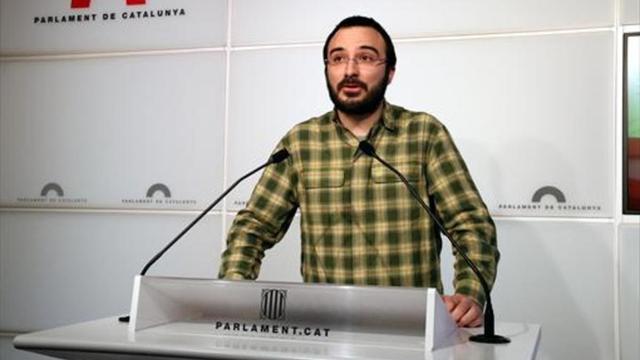 Sin definir 8Albert Botran, ayer, en la rueda de prensa en el Parlament.