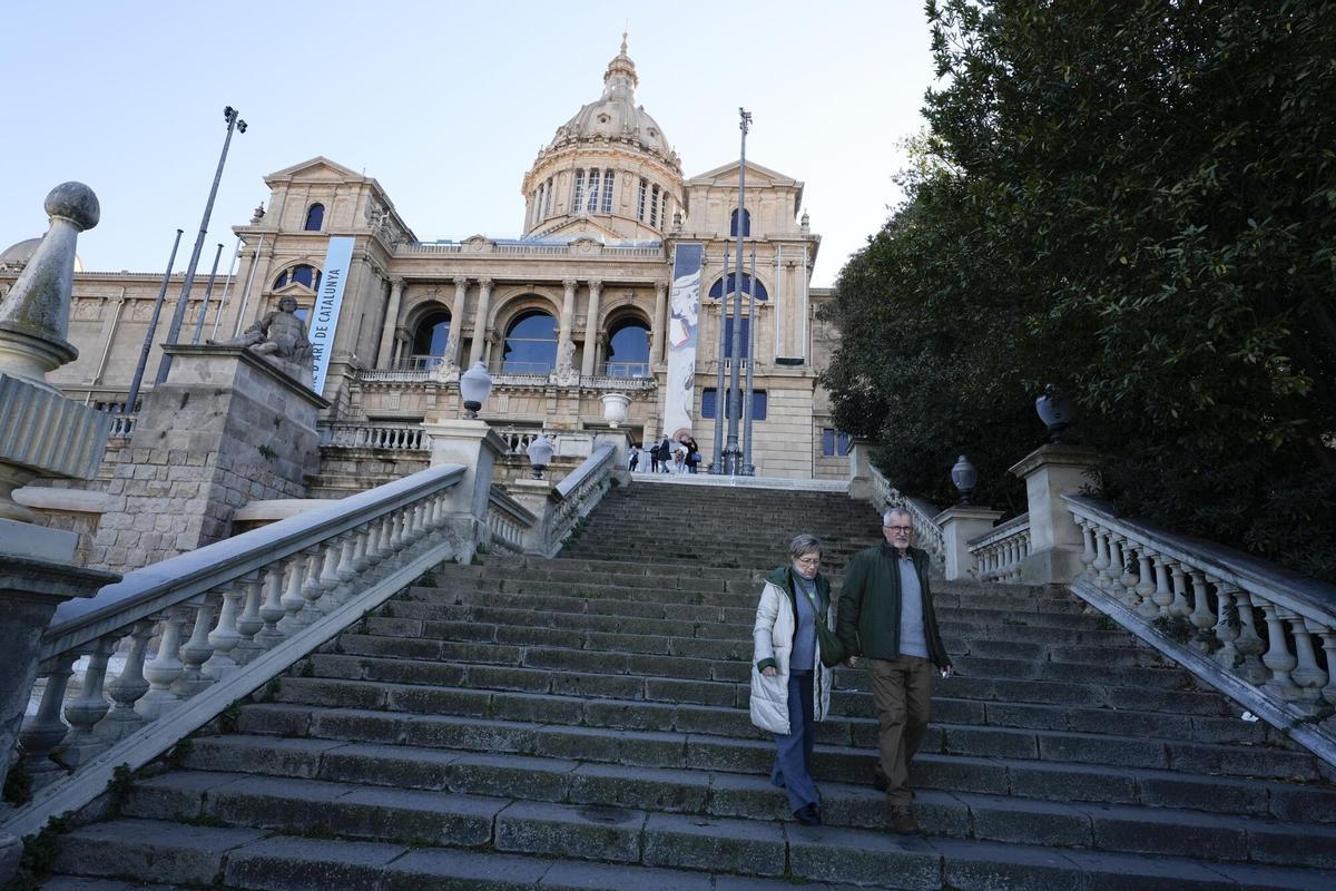 Vista del Palau Nacional, sede del MNAC