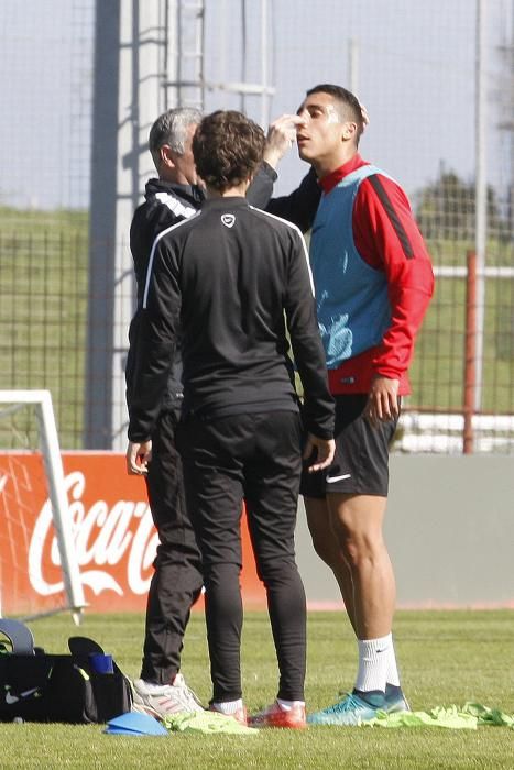 Entrenamiento del Sporting 07/04/2017