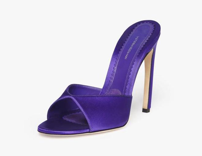 Mules lilas de Victoria Beckham