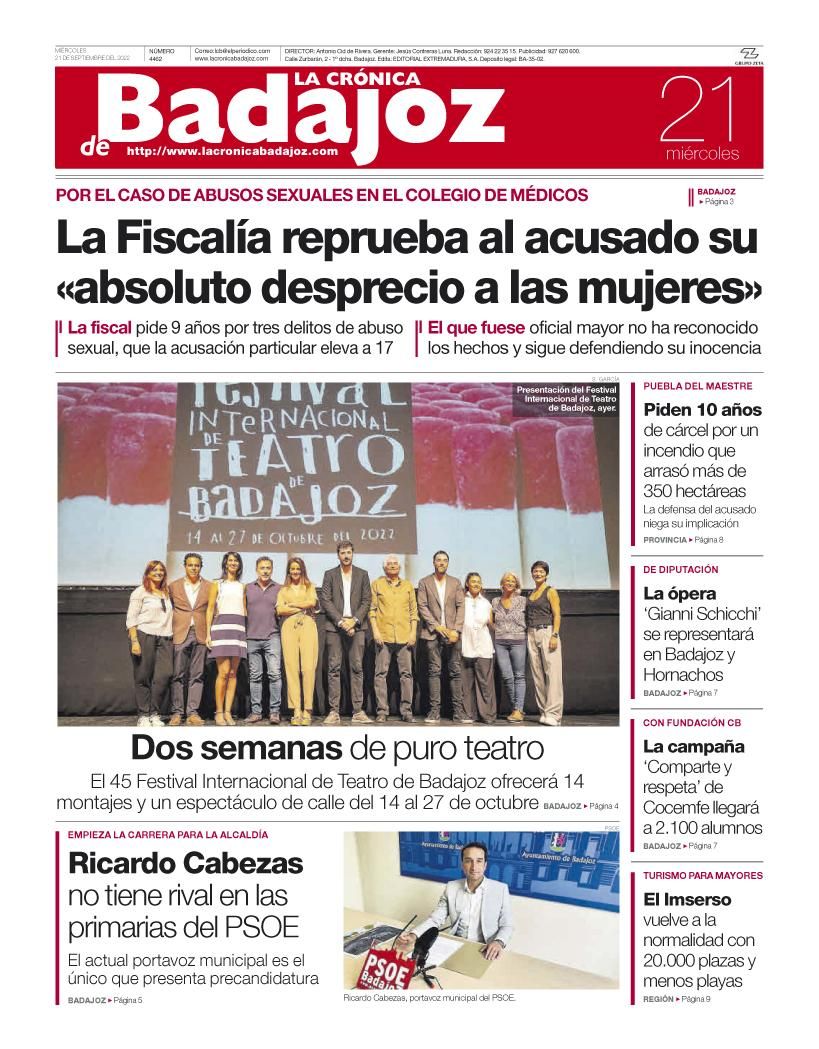 Consulta la portada correspondiente al día 21 de septiembre de 2022