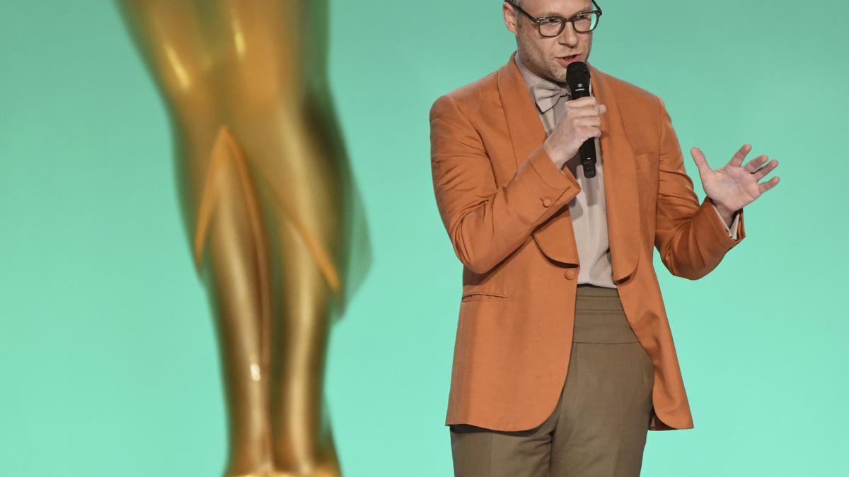 El comediante Seth Rogen, en la gala de los premios Emmy